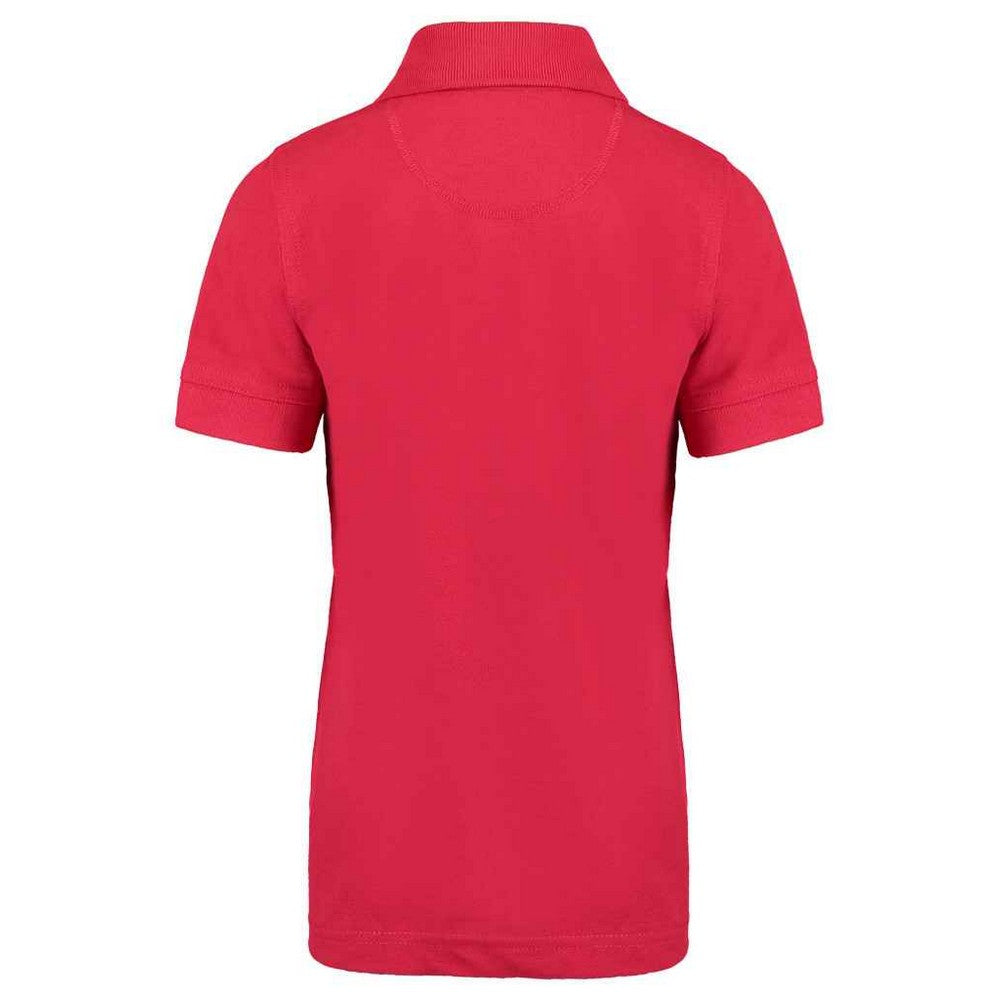 Red - Back - Kustom Kit Childrens-Kids Klassic Superwash 60C Polo Shirt