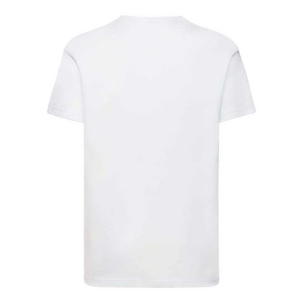 White - Back - Fruit of the Loom Childrens-Kids Valueweight T-Shirt