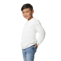 White - Side - Gildan Childrens-Kids Heavy Blend Crew Neck Sweatshirt