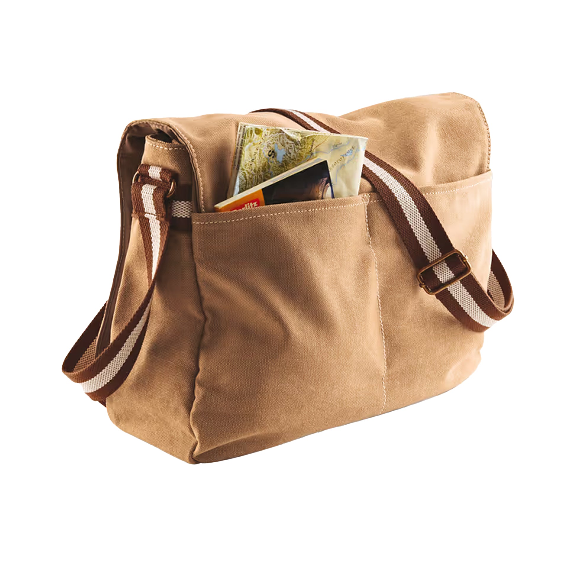 Sahara - Back - Quadra Vintage Canvas Messenger Bag