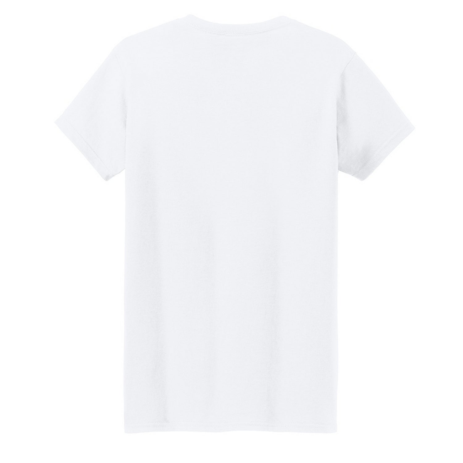 White - Back - Gildan Womens-Ladies Heavy Cotton T-Shirt