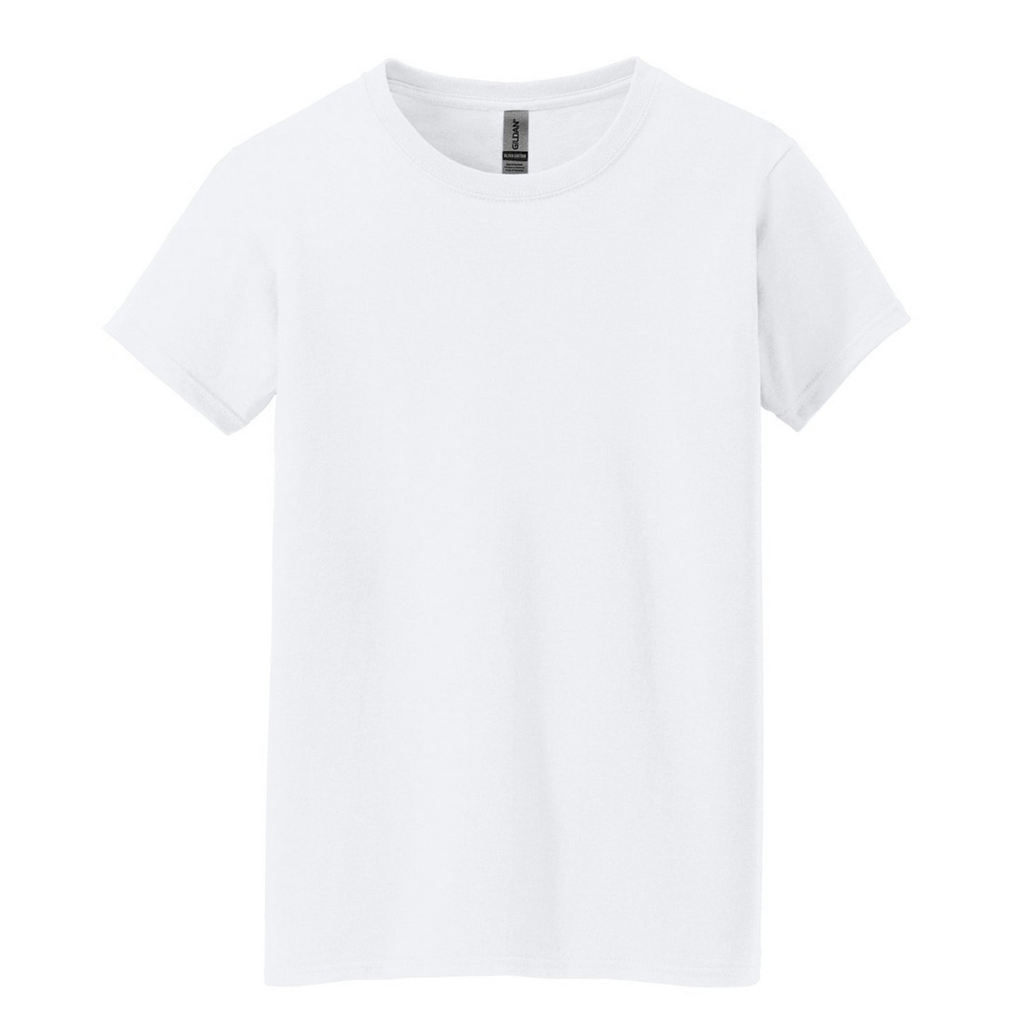 White - Front - Gildan Womens-Ladies Heavy Cotton T-Shirt