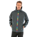 Black Olive - Side - Result Genuine Recycled Mens Prism PU Waterproof Jacket