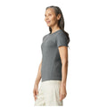 Graphite Heather - Side - Gildan Womens-Ladies Heather T-Shirt