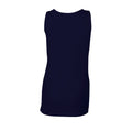 Navy - Back - Gildan Womens-Ladies Softstyle Tank Top