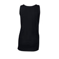 Black - Back - Gildan Womens-Ladies Softstyle Tank Top