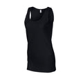 Black - Side - Gildan Womens-Ladies Softstyle Tank Top