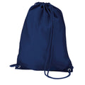 French Navy - Front - Quadra Drawstring Bag