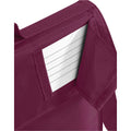 Burgundy - Back - Quadra Childrens-Kids Adjustable Strap Book Bag