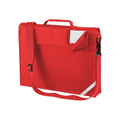 Bright Red - Front - Quadra Childrens-Kids Adjustable Strap Book Bag