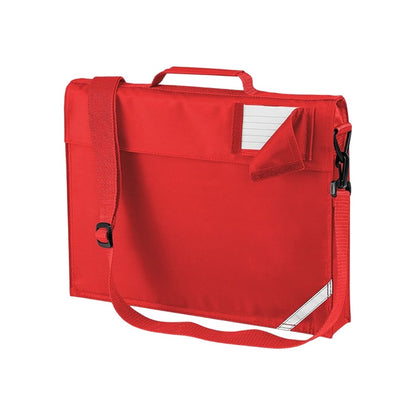 Bright Red - Front - Quadra Childrens-Kids Adjustable Strap Book Bag