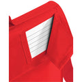 Bright Red - Back - Quadra Childrens-Kids Adjustable Strap Book Bag