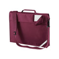 Burgundy - Front - Quadra Childrens-Kids Adjustable Strap Book Bag