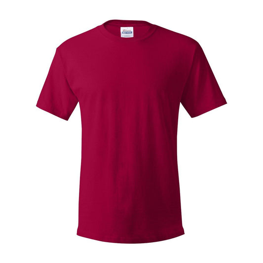 Deep Red - Front - Hanes Essential-T T-Shirt
