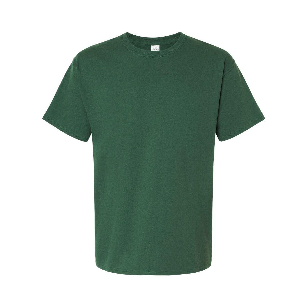 Athletic Dark Green - Front - Hanes Essential-T T-Shirt