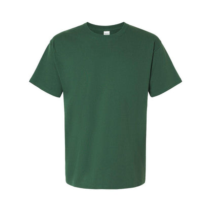 Athletic Dark Green - Front - Hanes Essential-T T-Shirt