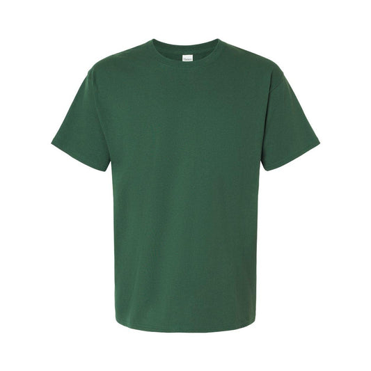 Athletic Dark Green - Front - Hanes Essential-T T-Shirt