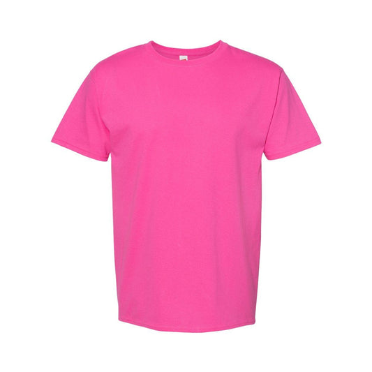 Wow Pink - Front - Hanes Essential-T T-Shirt