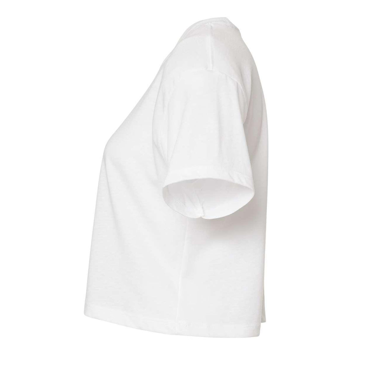 White - Side - Next Level Women's Ideal Crop Top