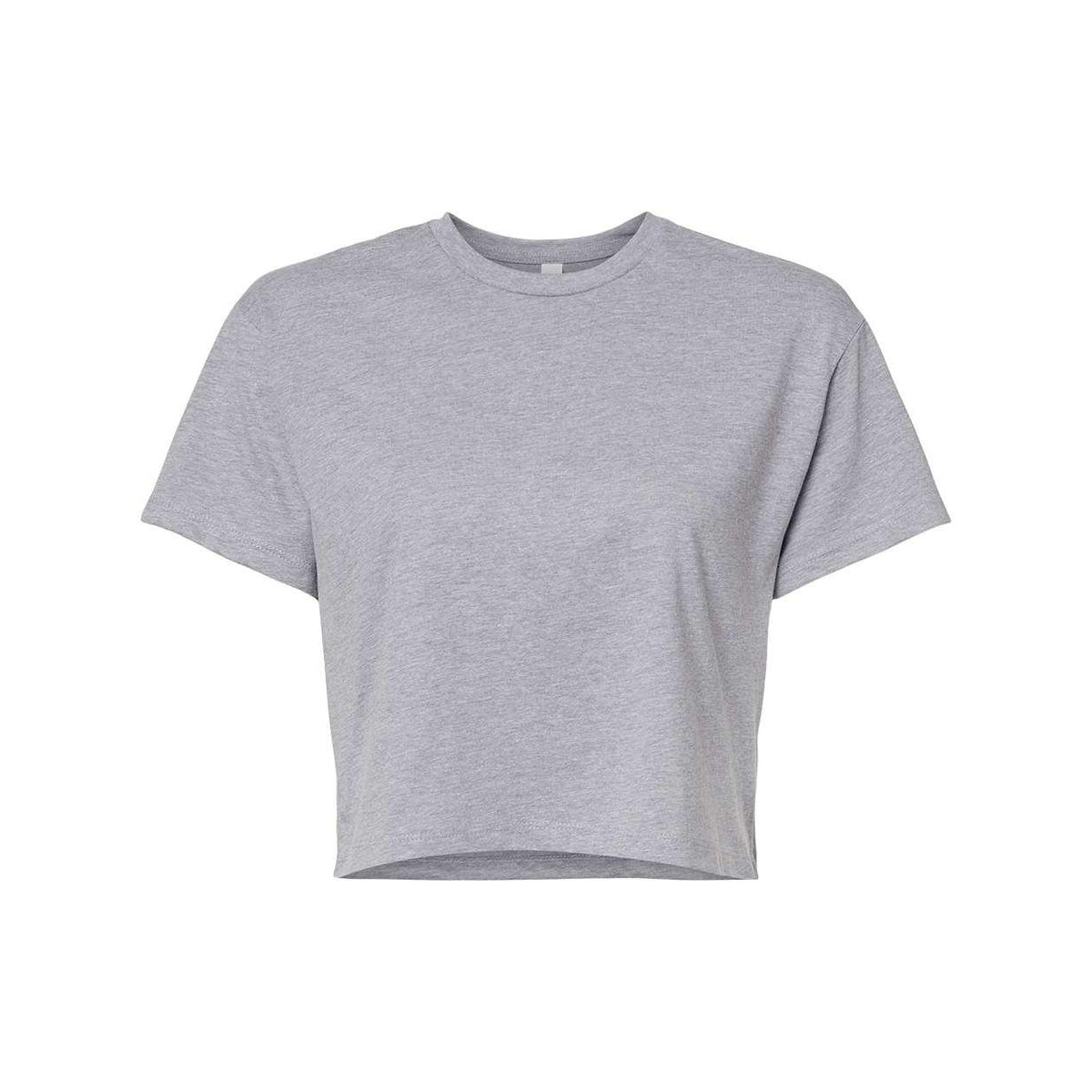 Heather Grey - Front - Next Level Women's Ideal Crop Top