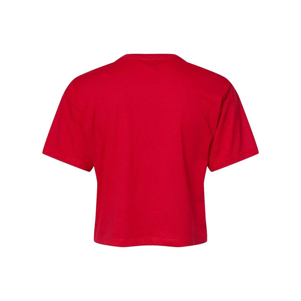 Red - Back - Next Level Women's Ideal Crop Top