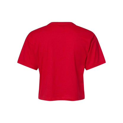 Red - Back - Next Level Women's Ideal Crop Top