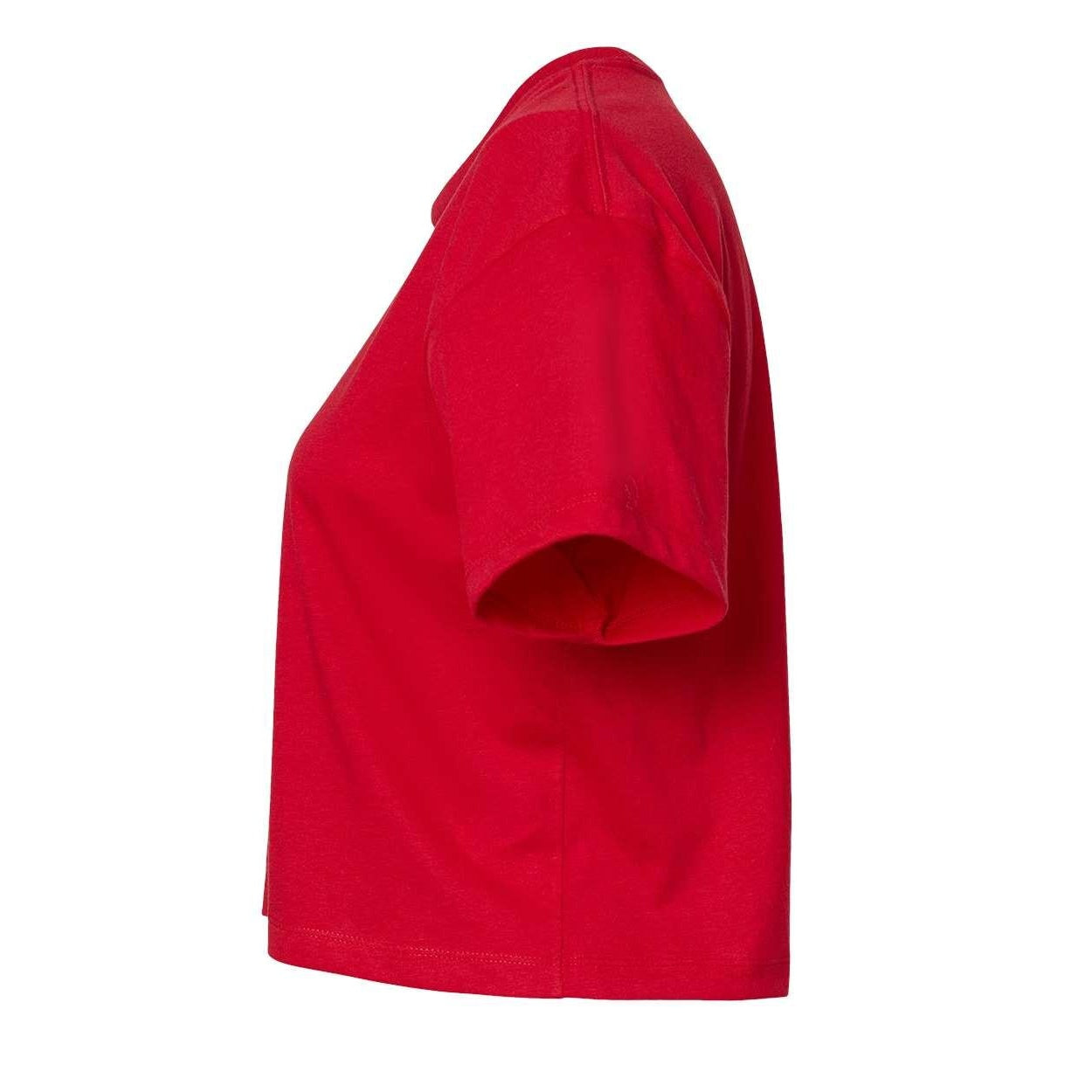 Red - Side - Next Level Women's Ideal Crop Top