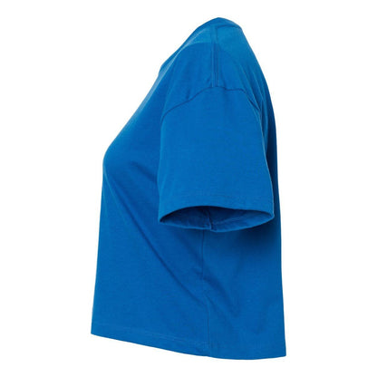 Royal - Side - Next Level Women's Ideal Crop Top