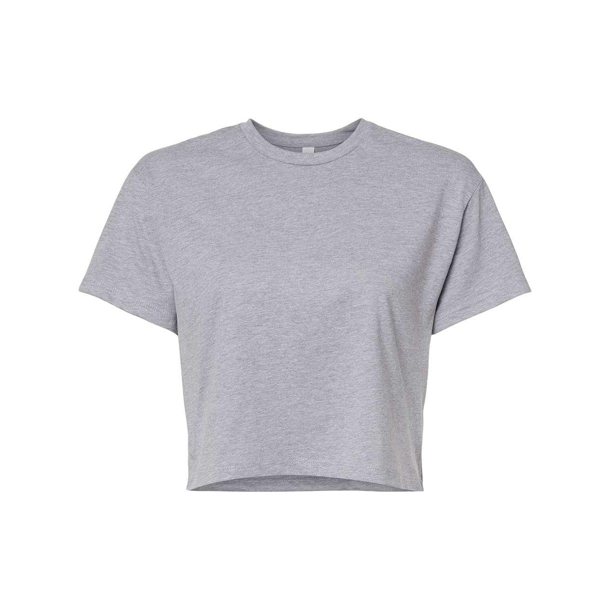 Heather Grey - Front - Next Level Women's Ideal Crop Top