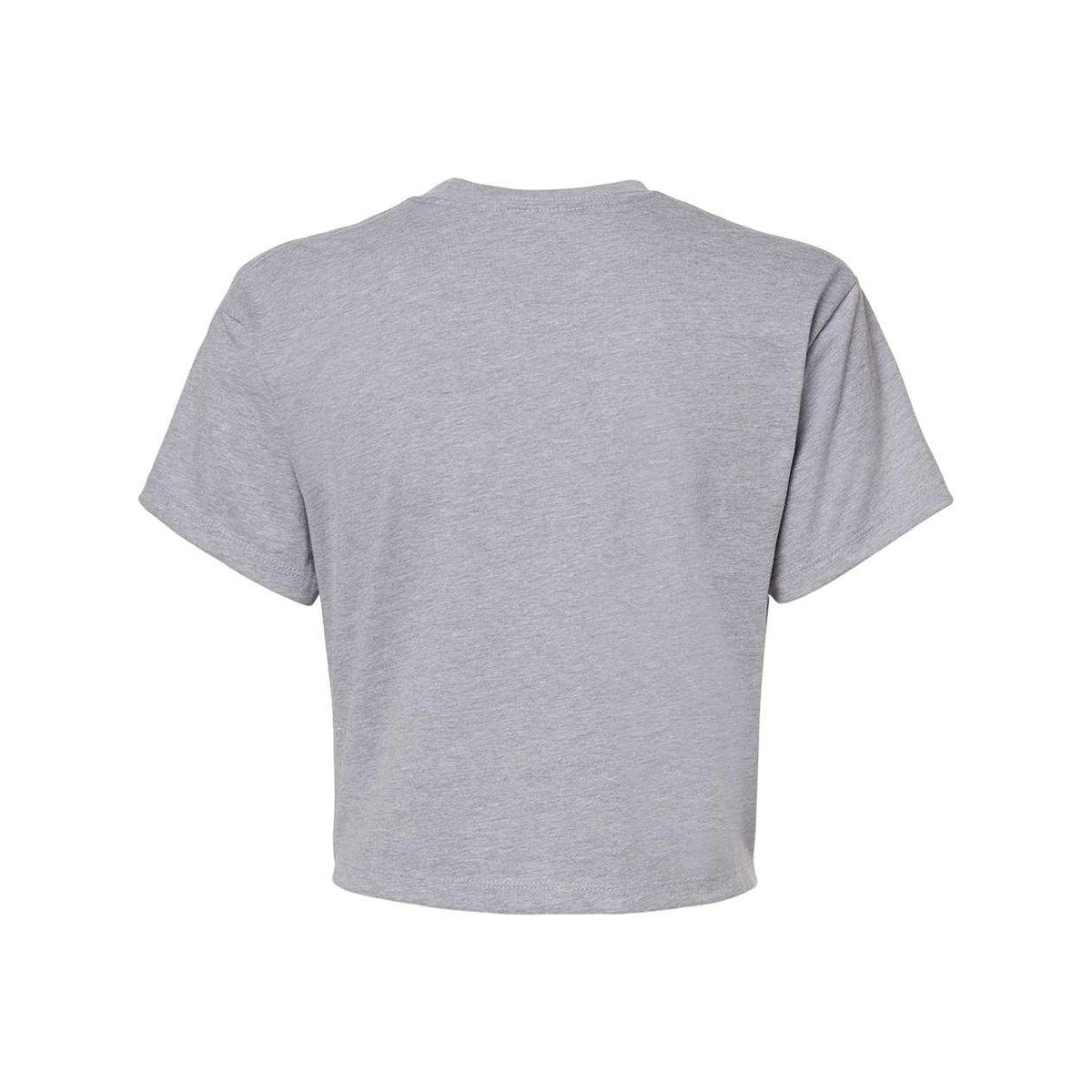 Heather Grey - Back - Next Level Women's Ideal Crop Top