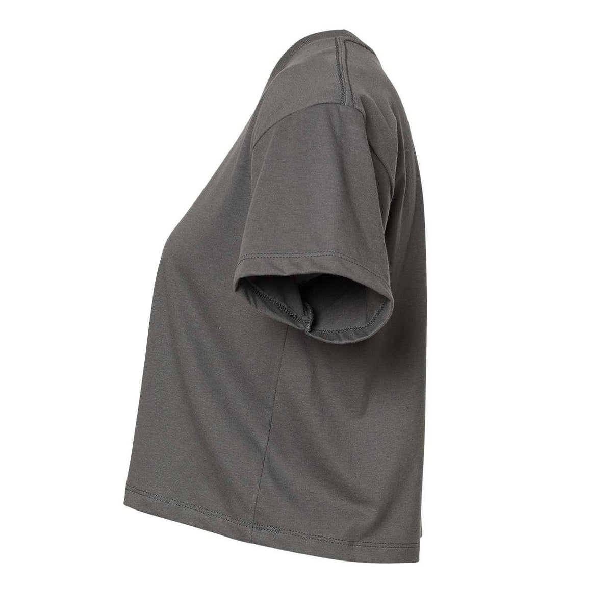 Dark Grey - Side - Next Level Women's Ideal Crop Top