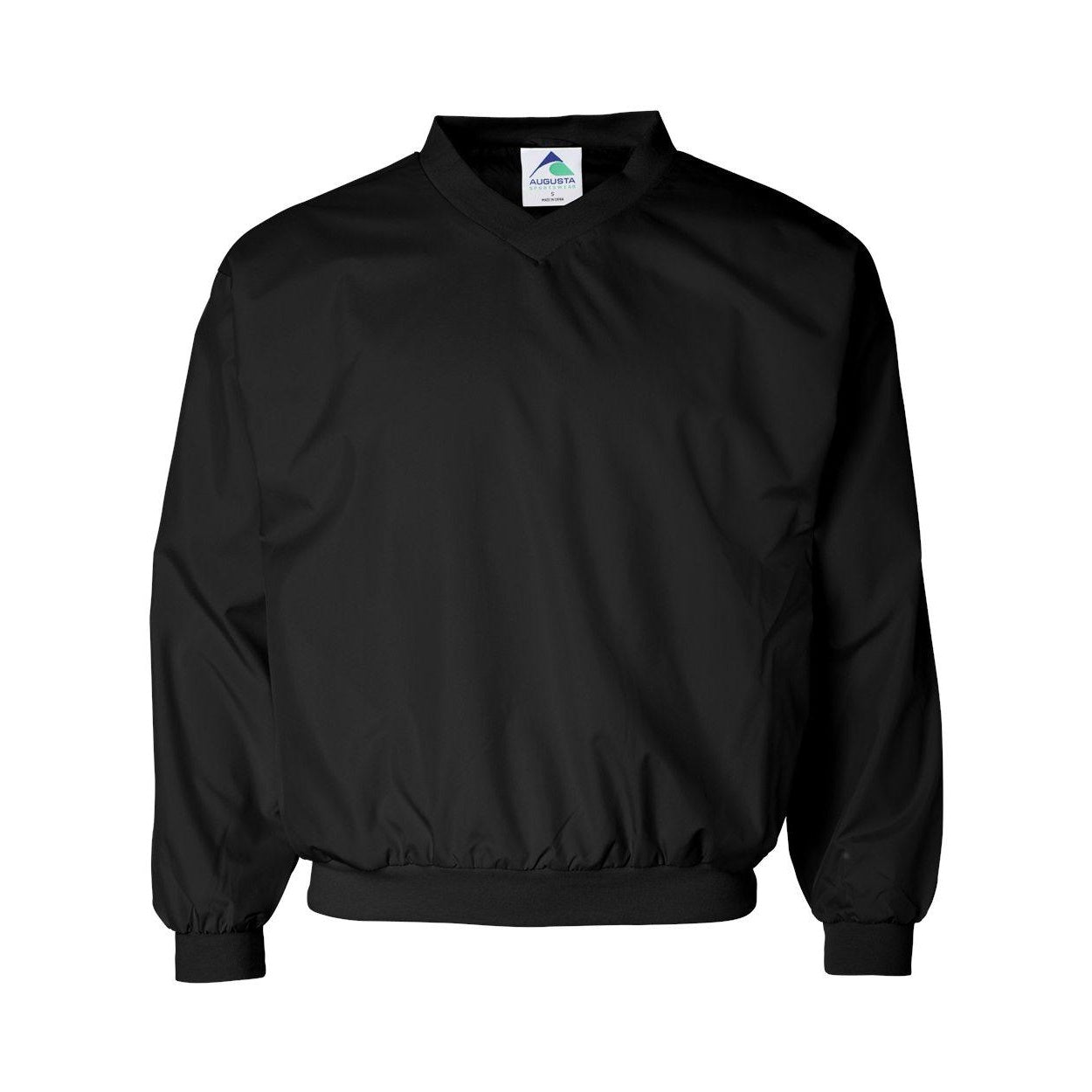 Black - Front - Augusta Sportswear Micro Poly Windshirt