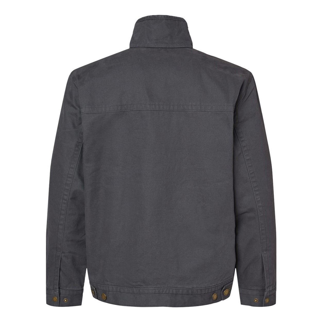 Charcoal - Back - DRI DUCK Maverick Boulder Cloth Jacket with Blanket Lining