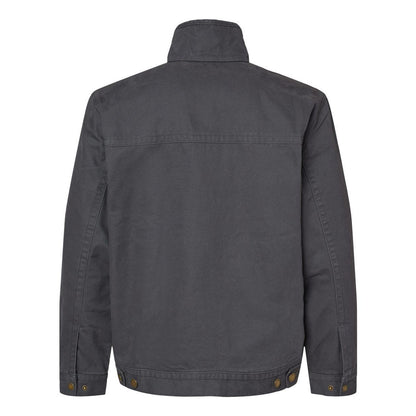 Charcoal - Back - DRI DUCK Maverick Boulder Cloth Jacket with Blanket Lining