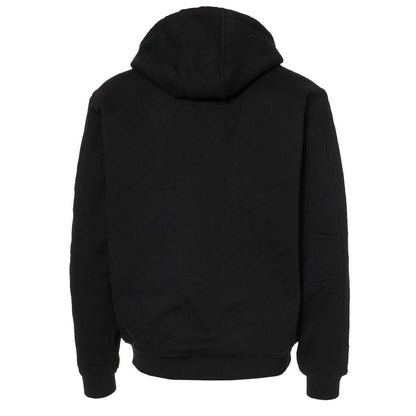 Black - Back - DRI DUCK Crossfire Heavyweight Power Fleece Hooded Jacket with Thermal Lining