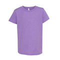 Heather Team Purple - Front - BELLA + CANVAS Youth CVC Jersey Tee