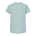 Heather Dusty Blue - Back - BELLA + CANVAS Youth CVC Jersey Tee