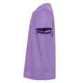 Heather Team Purple - Side - BELLA + CANVAS Youth CVC Jersey Tee