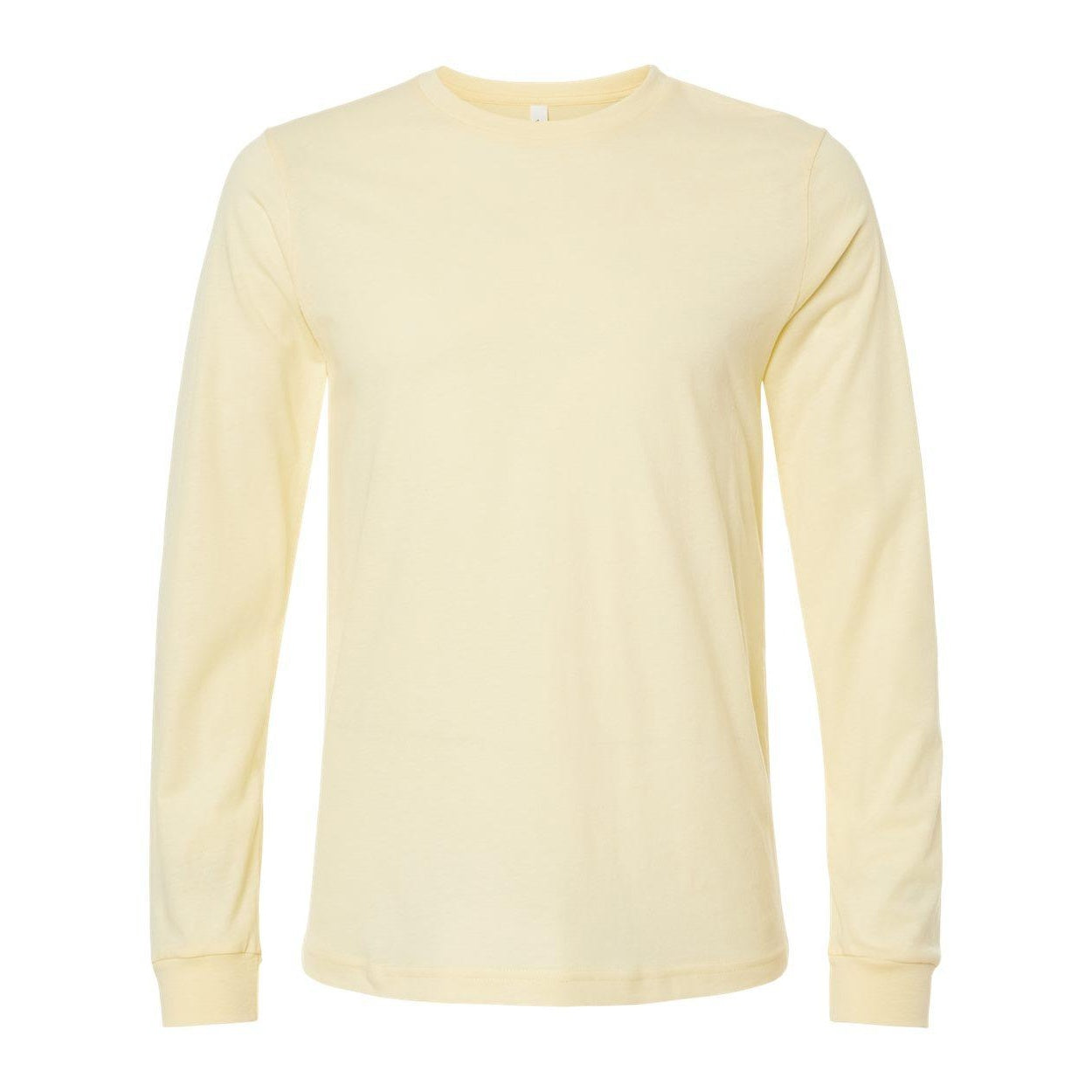 Heather French Vanilla - Front - BELLA + CANVAS Heather CVC Long Sleeve Tee