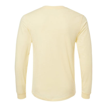 Heather French Vanilla - Back - BELLA + CANVAS Heather CVC Long Sleeve Tee
