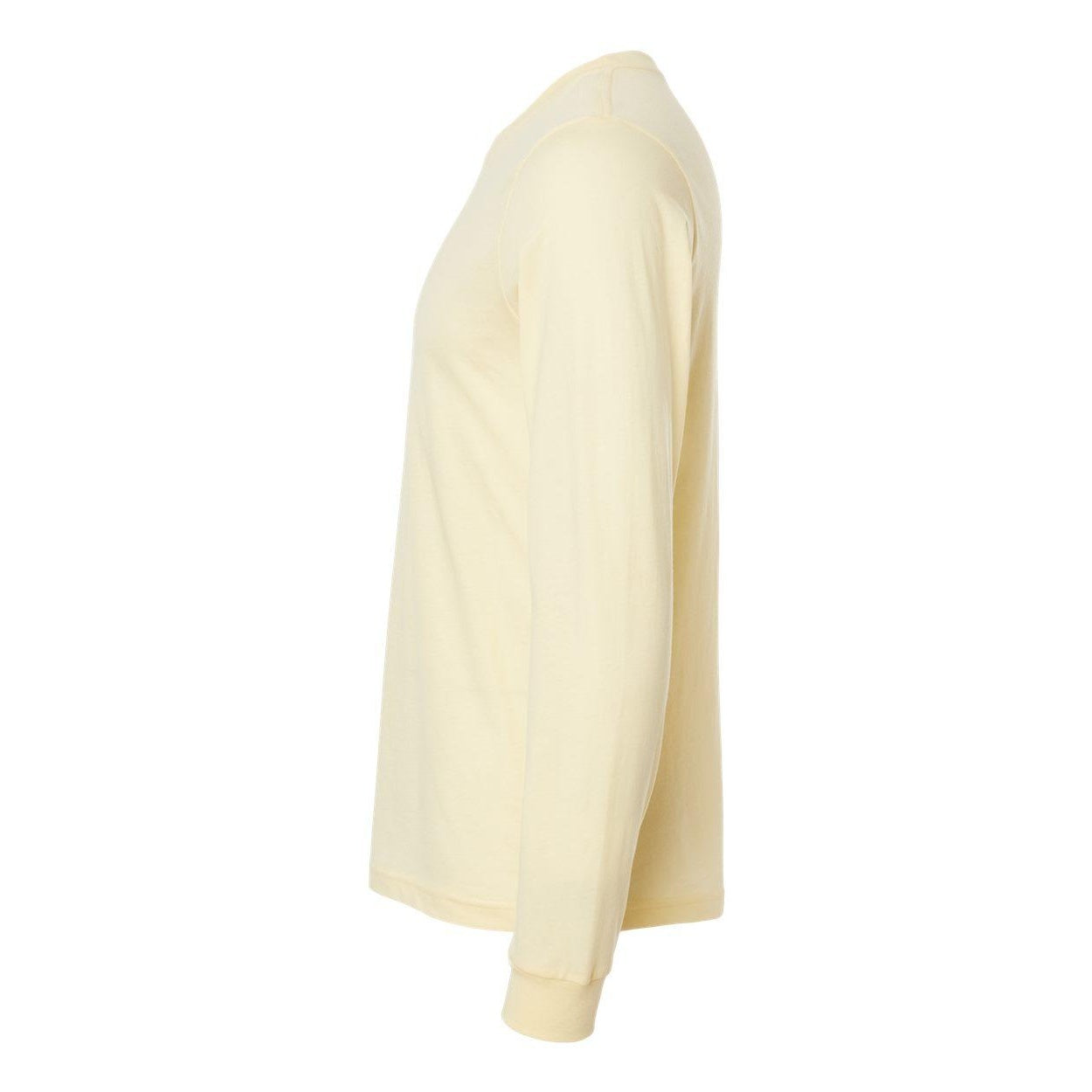 Heather French Vanilla - Side - BELLA + CANVAS Heather CVC Long Sleeve Tee