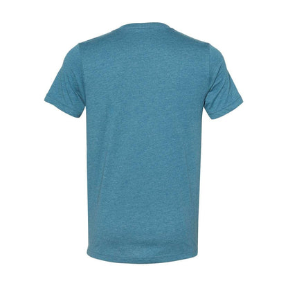Heather Deep Teal - Back - BELLA + CANVAS Heather CVC V-Neck Tee