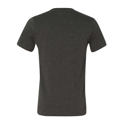 Dark Grey Heather - Back - BELLA + CANVAS Heather CVC V-Neck Tee