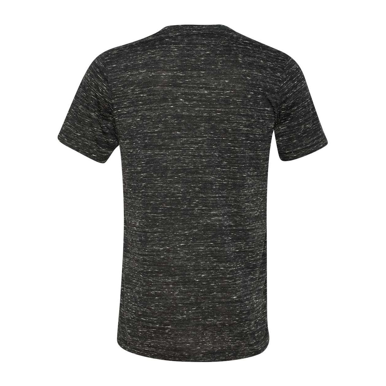 Black Marble - Back - BELLA + CANVAS Textured Jersey V-Neck Tee