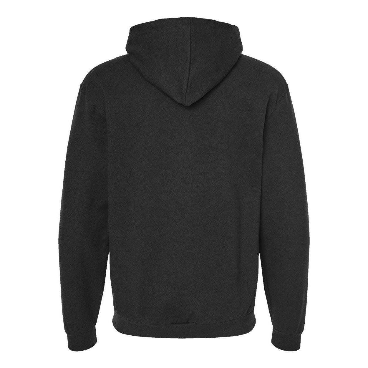 Black - Back - Tultex Unisex Full-Zip Hooded Sweatshirt