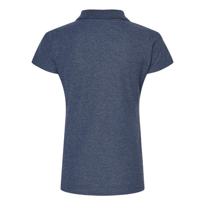 Heather Navy - Back - Tultex Women's 50-50 Sport Polo