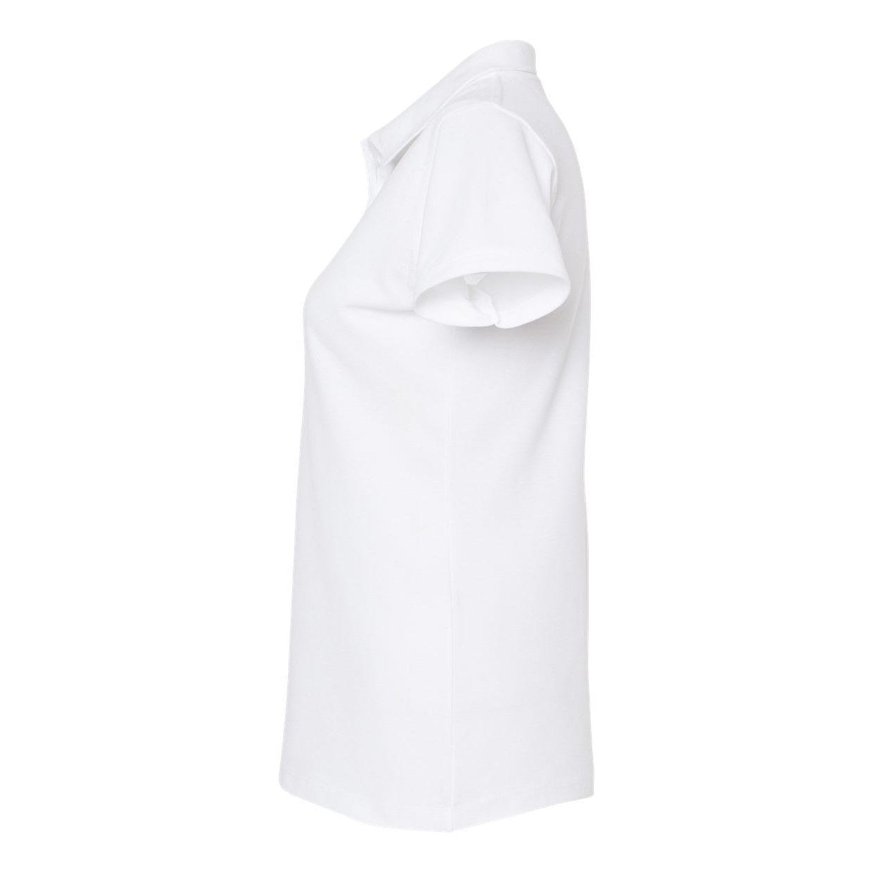 White - Side - Tultex Women's 50-50 Sport Polo