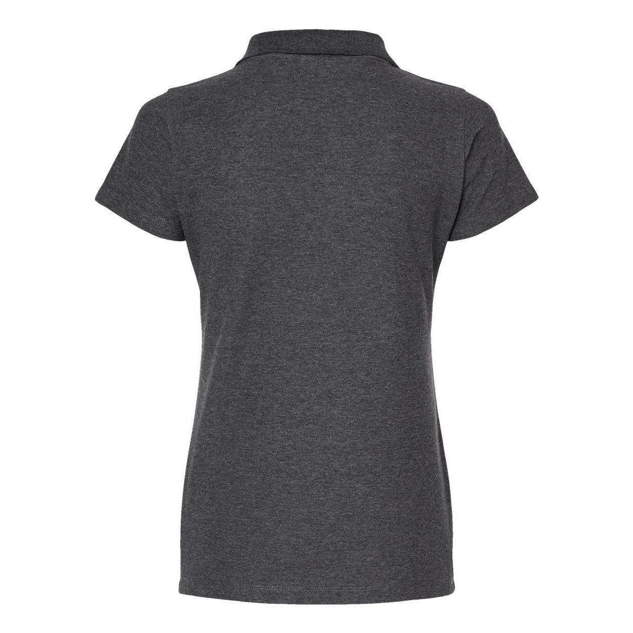 Heather Charcoal - Back - Tultex Women's 50-50 Sport Polo