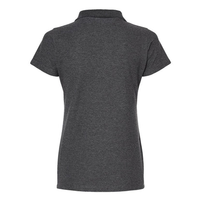 Heather Charcoal - Back - Tultex Women's 50-50 Sport Polo