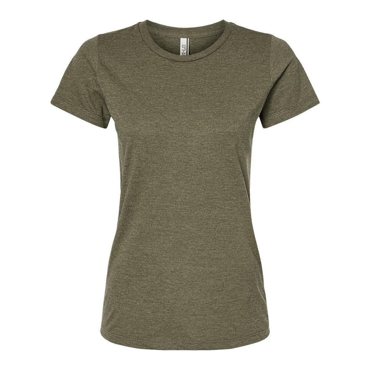 Olive Heather - Front - Tultex Women's Premium Cotton Blend T-Shirt